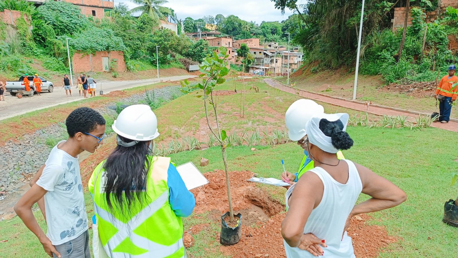 Novo Mané Dendê realiza plantio de mais de 200 mudas de árvores no Subúrbio Ferroviário